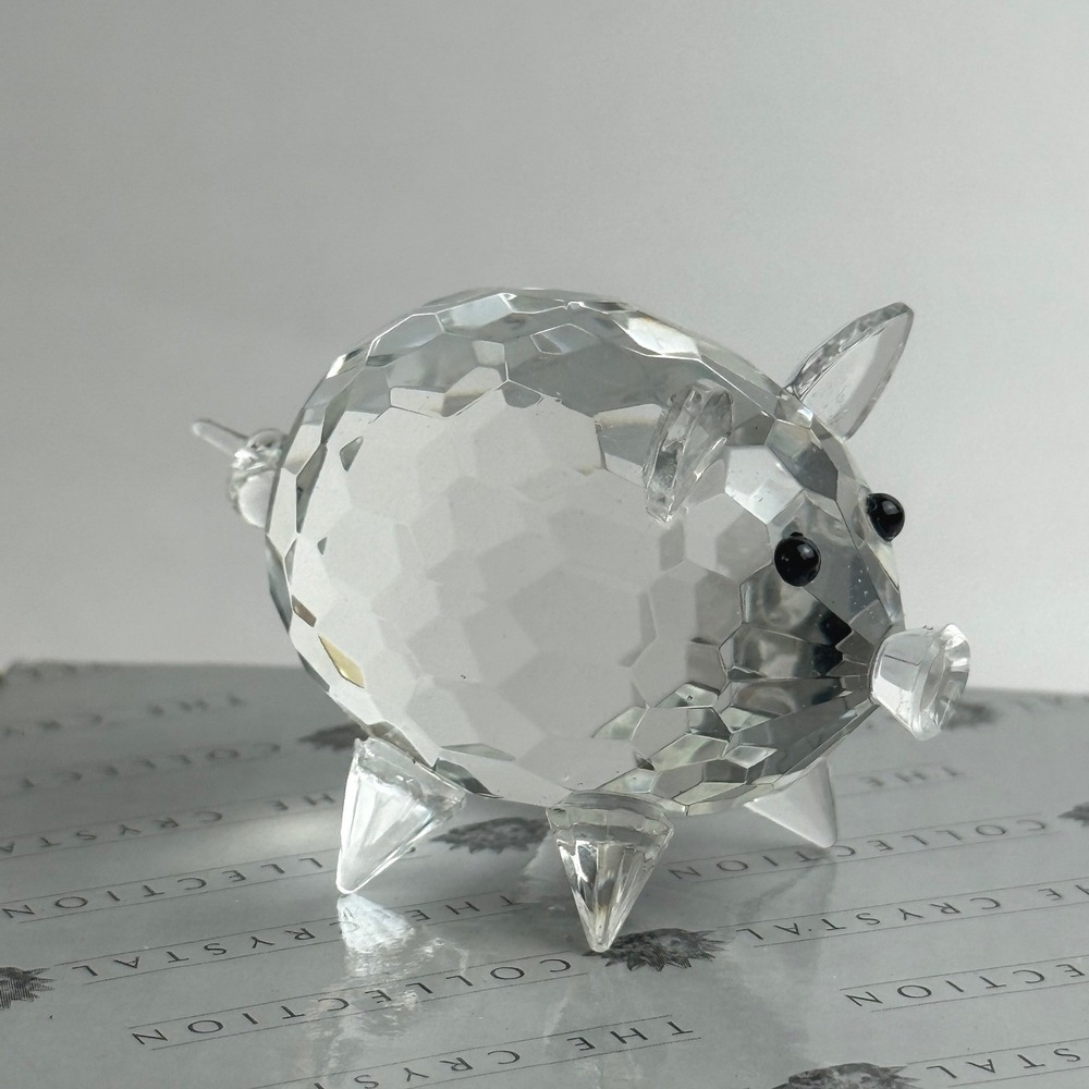 Crystal Pig Figurine Animal Sculpture Decor Gift With Original Box Small